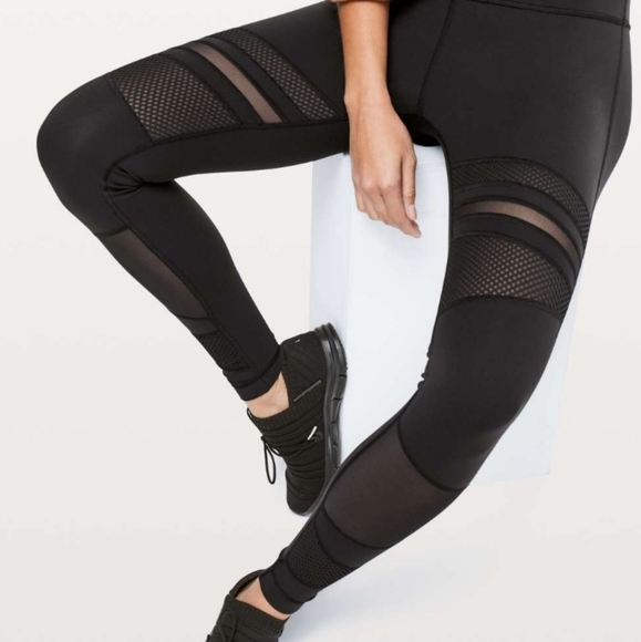 Lululemon Mix and Mesh Tights - Picture 2 of 6